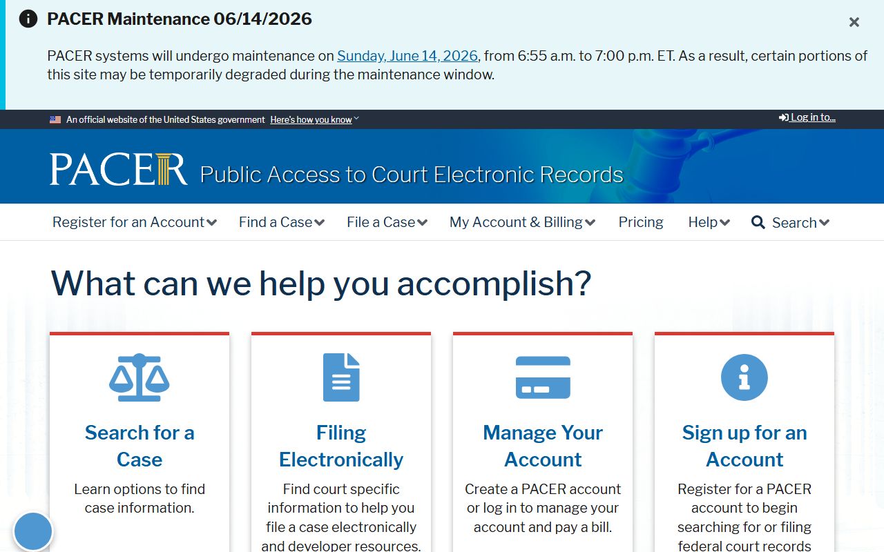Greenwood County Circuit Court records PACER federal public access