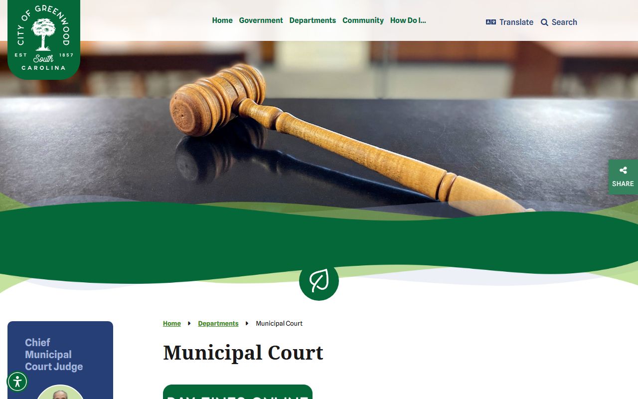 Greenwood County warrant records City of Greenwood Municipal Court